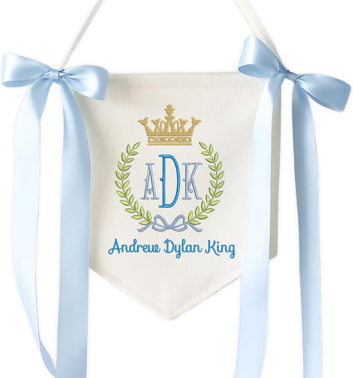 Personalized Embroidered Baby Name Banner — 4