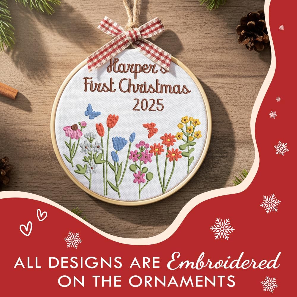 Personalized Baby's First Christmas Ornament — 5 — image 4