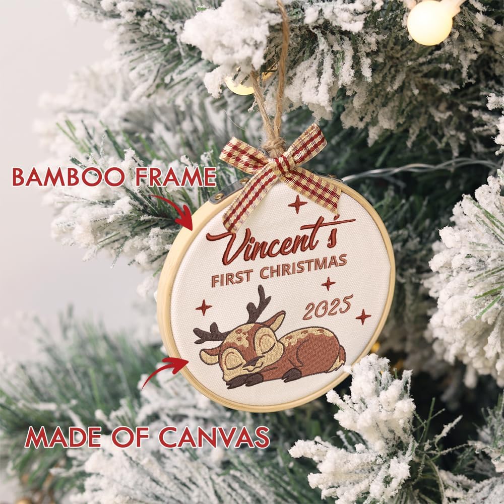 Personalized Baby's First Christmas Ornament — 6 — image 6