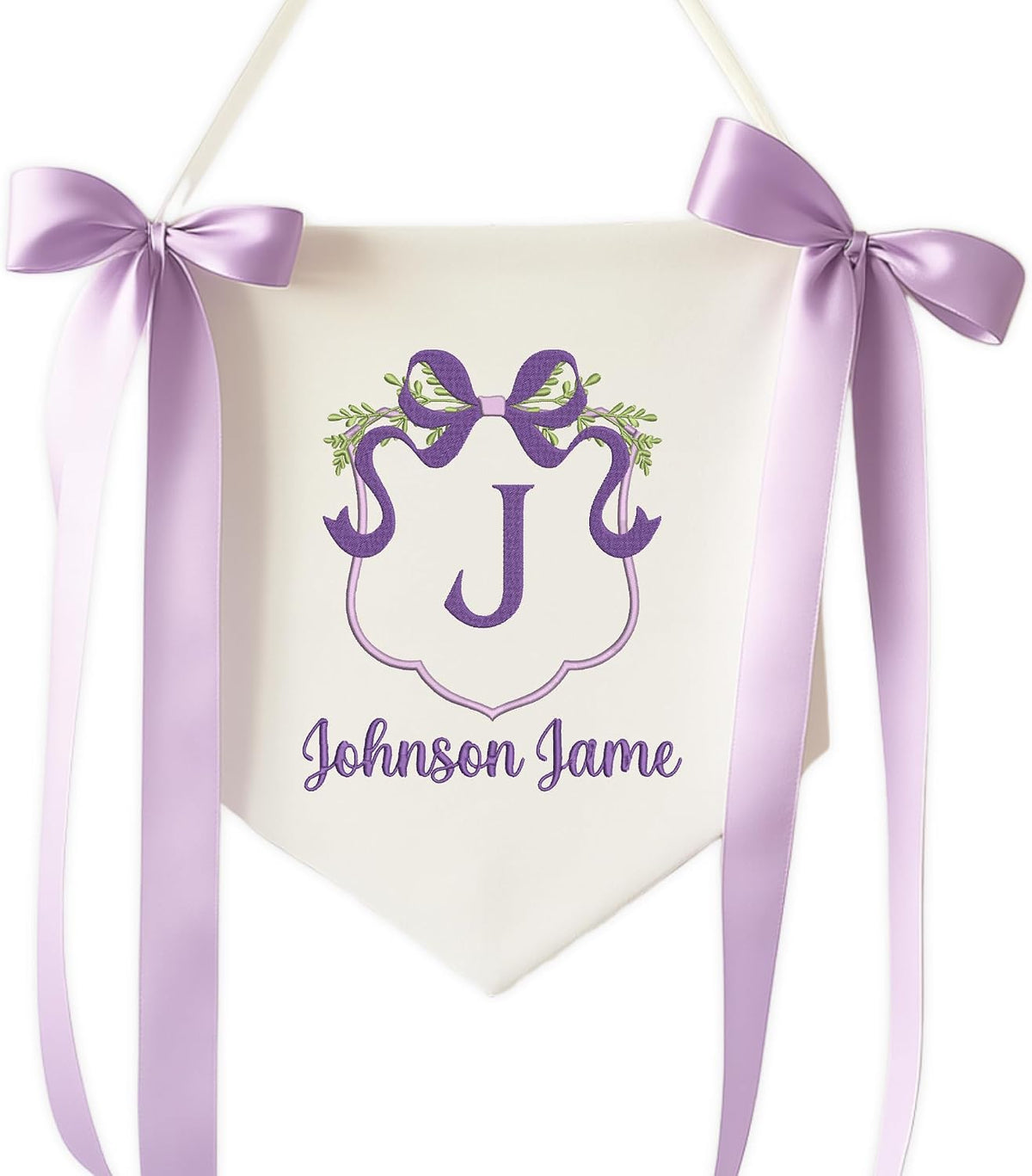Personalized Embroidered Baby Name Banner — 3
