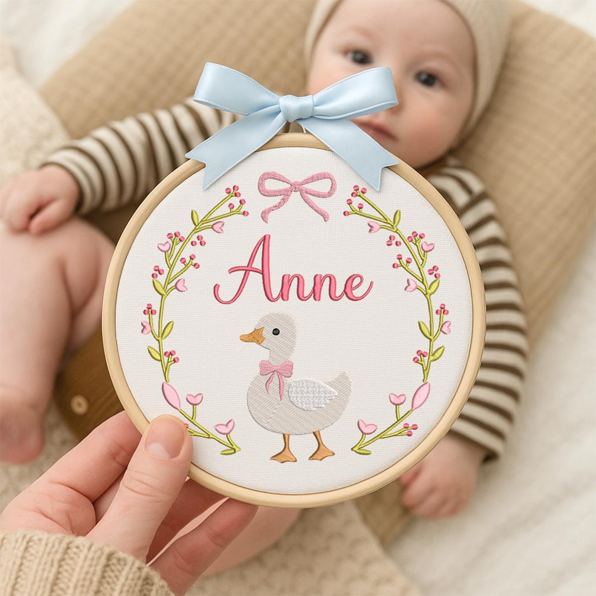 Personalized Embroidered Baby Name Hoop — 4 — image 5