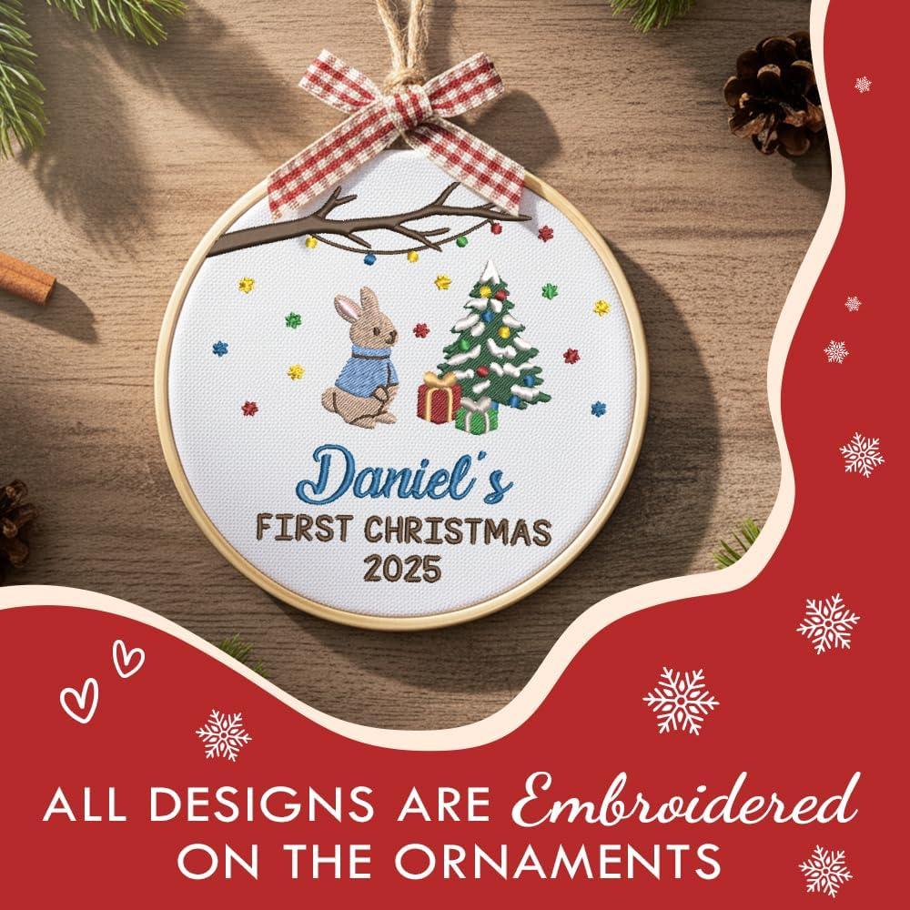 Personalized Baby's First Christmas Ornament — 2 — image 4