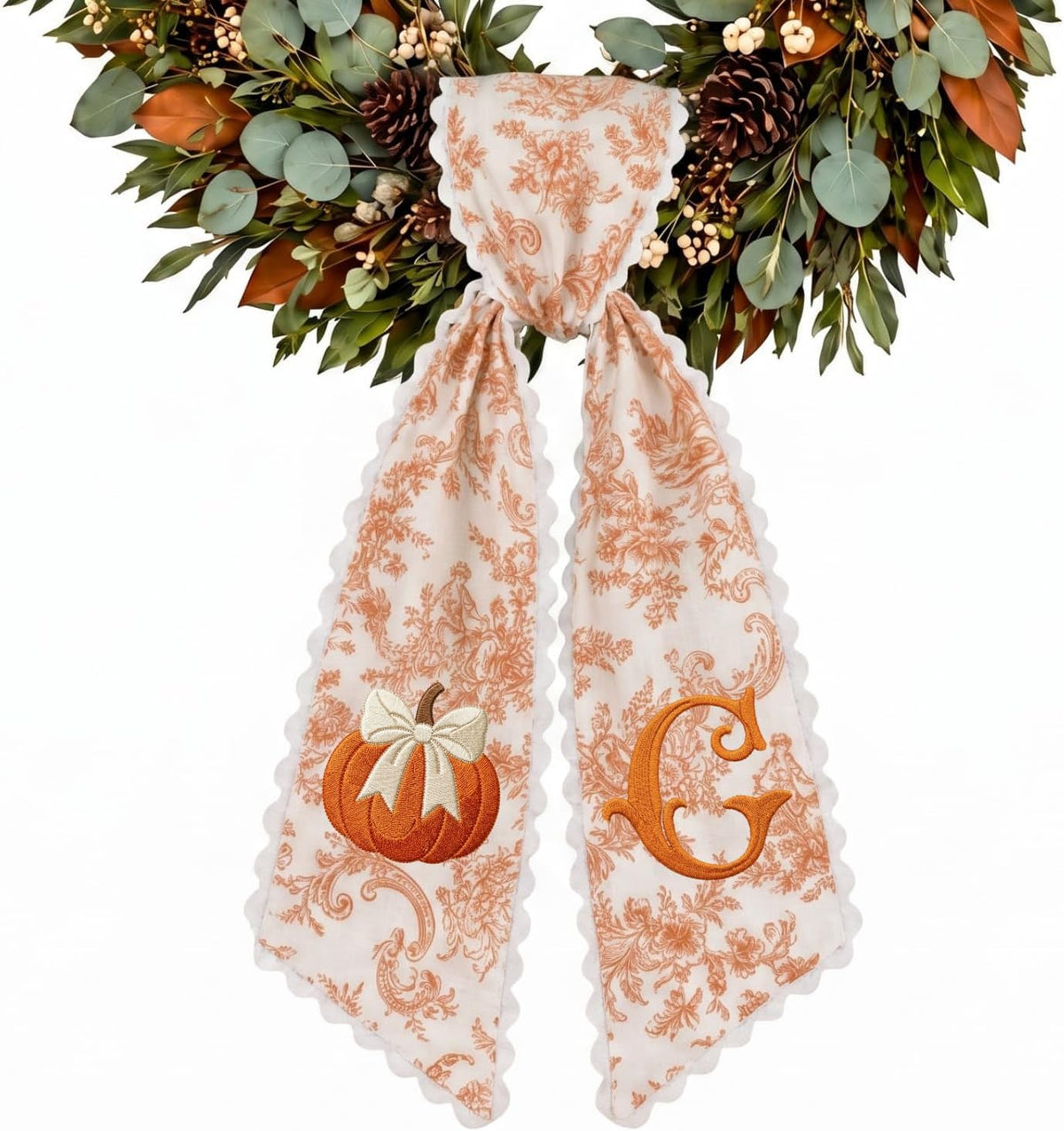 Halloween Personalized Wreath Sash