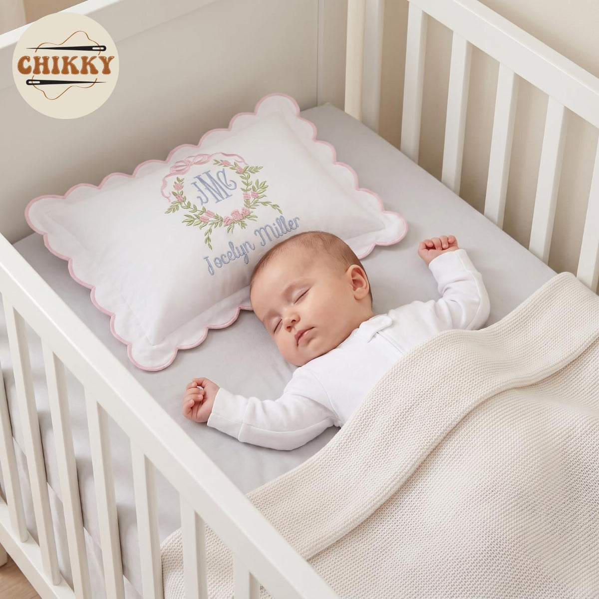 Personalized Embroidered Pillow Cover — 20 — image 3