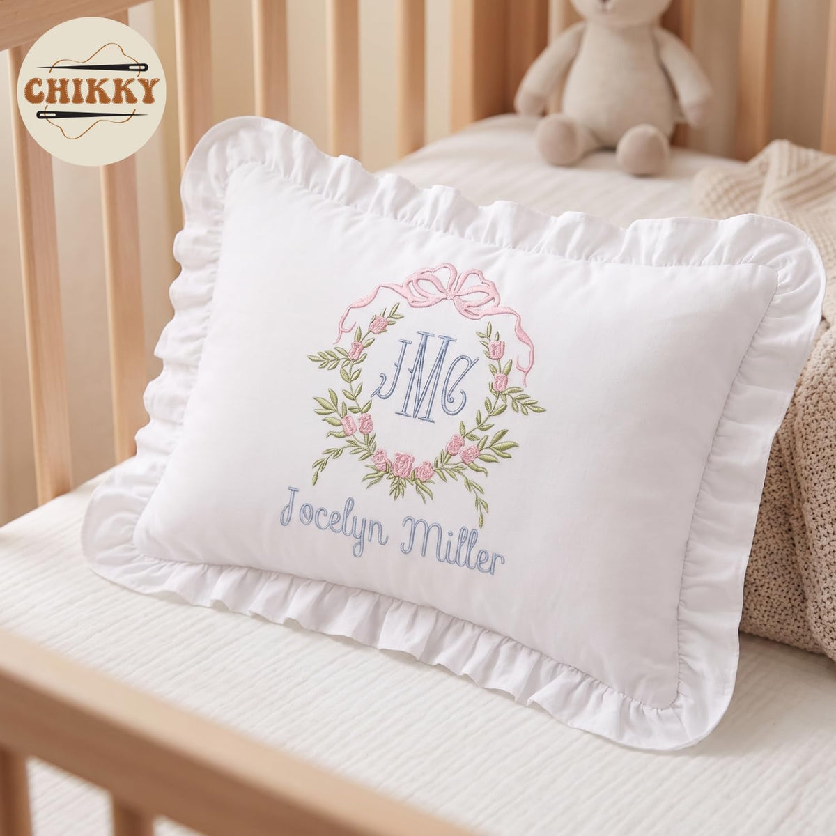 Personalized Embroidered Pillow Cover — 18 — image 2