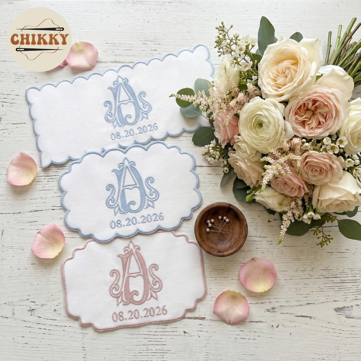 Personalized Embroidered Bouquet Sash — 1 — image 7