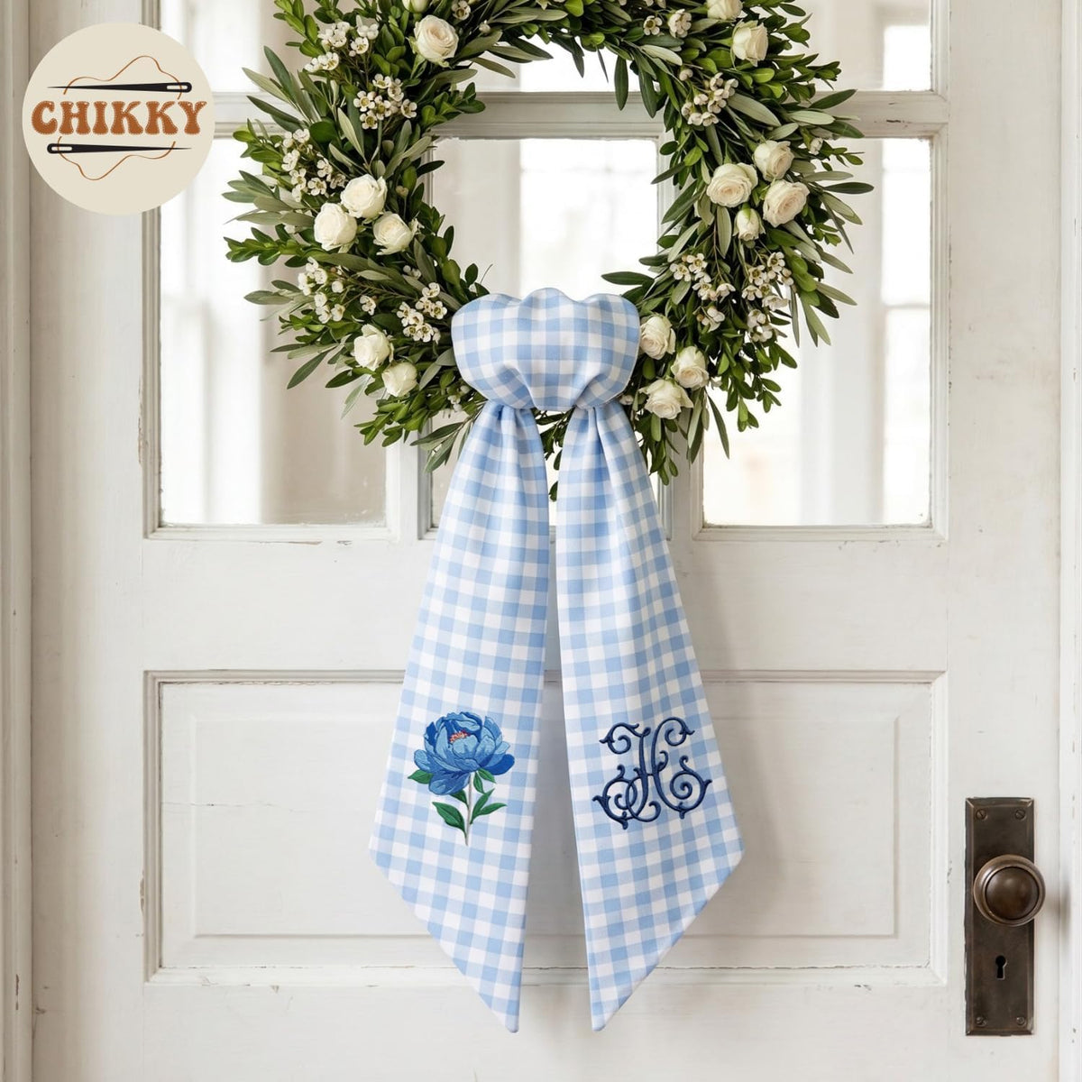 Christmas Personalized Wreath Sash — image 6