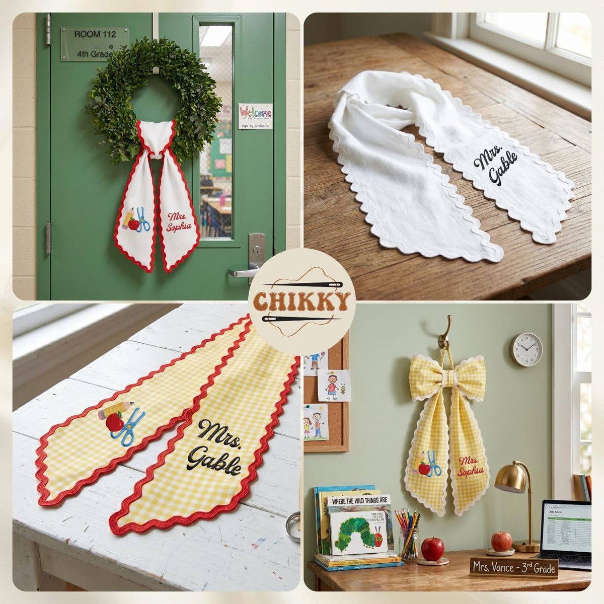 Monogram Personalized Wreath Sash — image 4