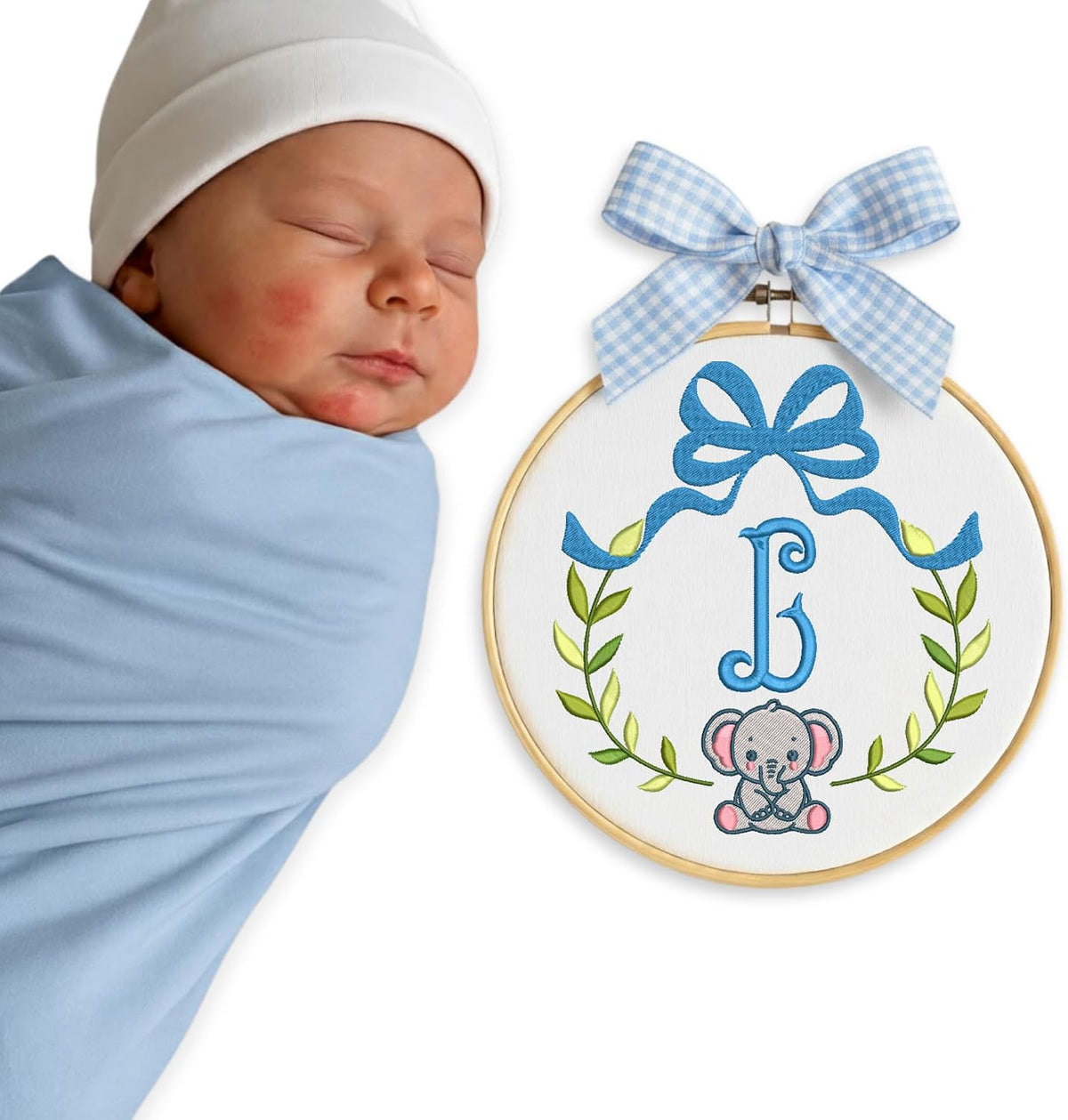 Personalized Embroidered Baby Name Hoop — 3