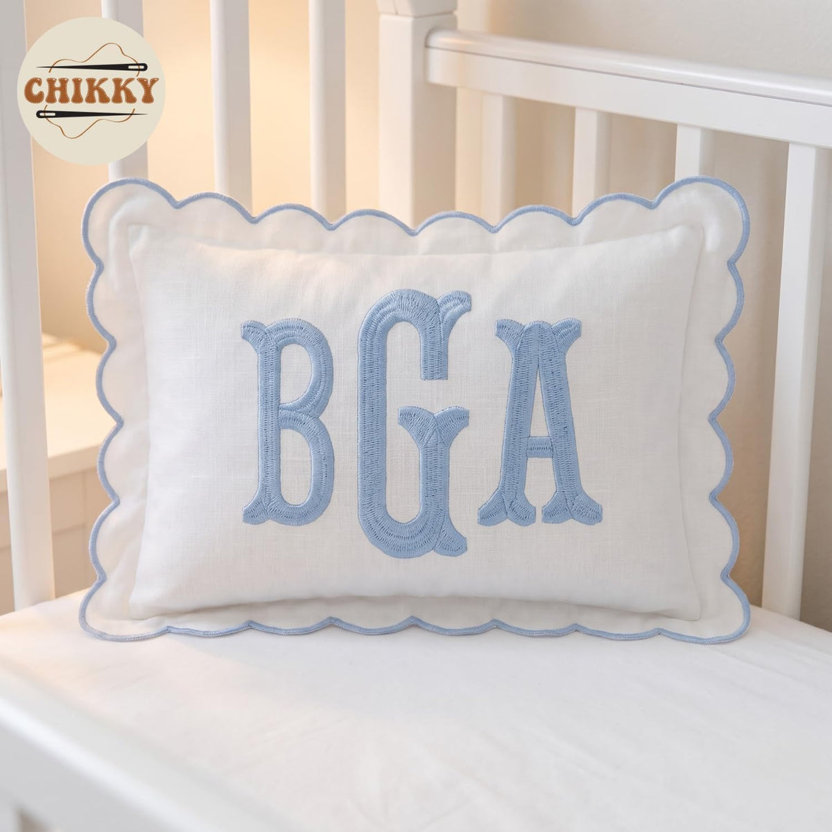Personalized Embroidered Pillow Cover — image 2