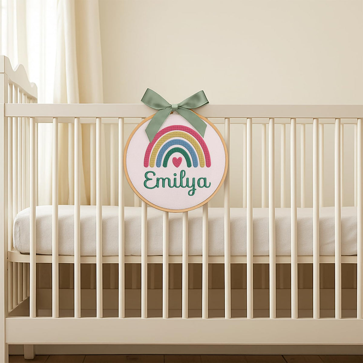 Personalized Embroidered Baby Name Hoop — 10 — image 6