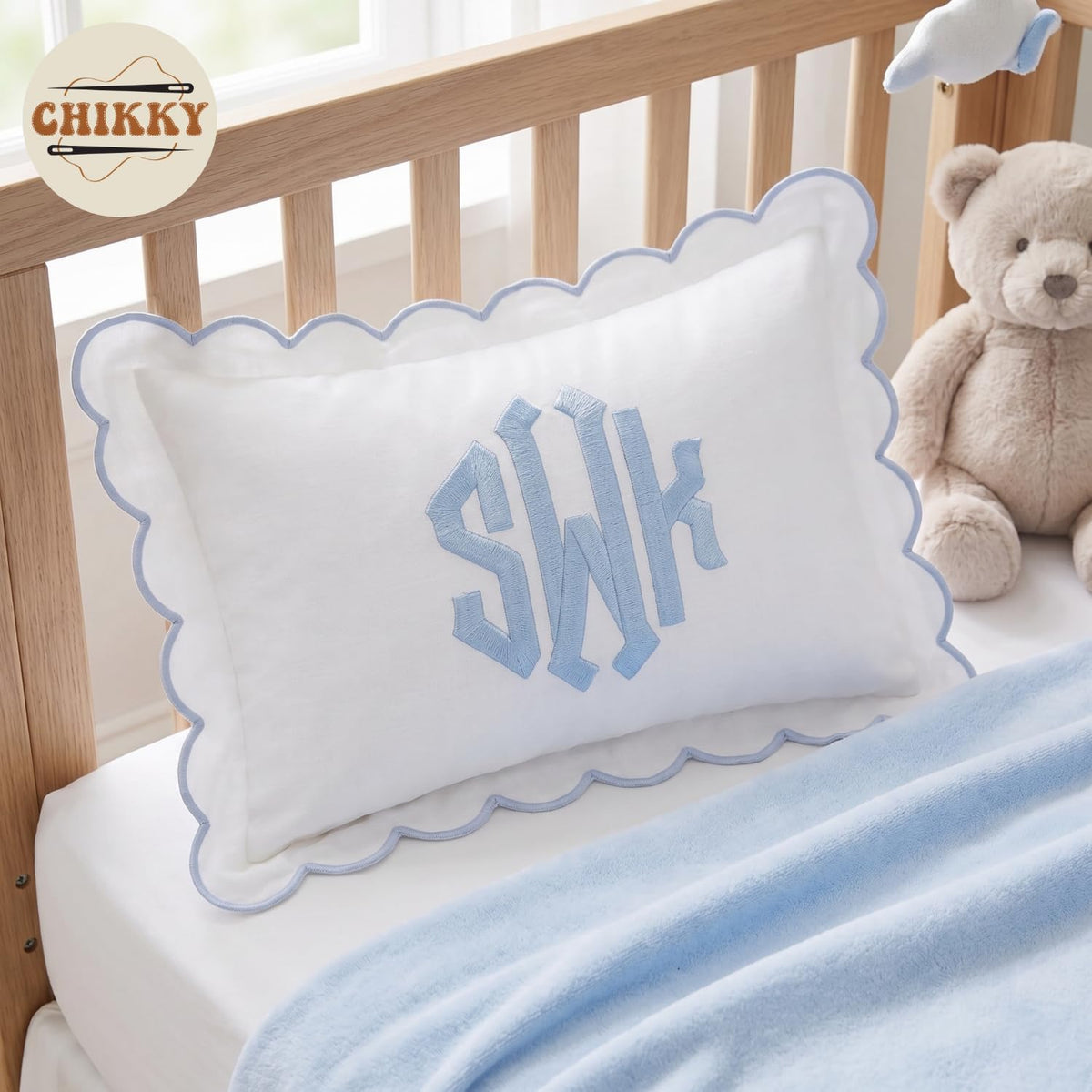 Personalized Embroidered Pillow Cover — image 2