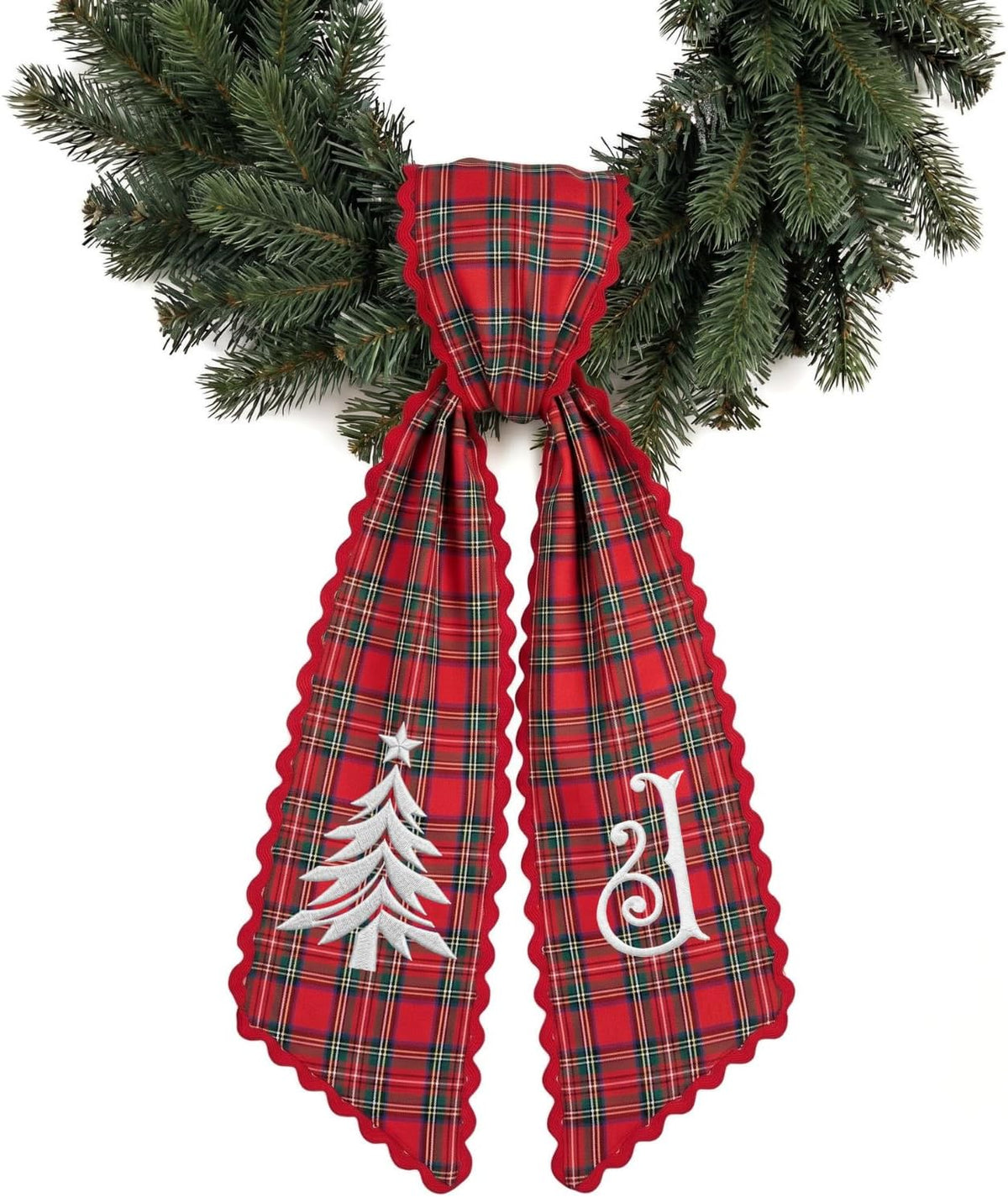 Christmas Personalized Wreath Sash