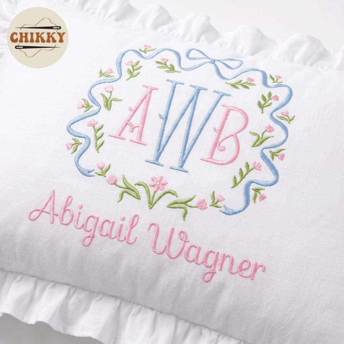 Personalized Embroidered Pillow Cover — 20 — image 6