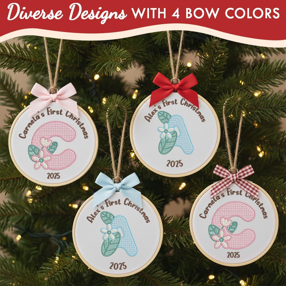 Personalized Baby's First Christmas Ornament — 6 — image 5
