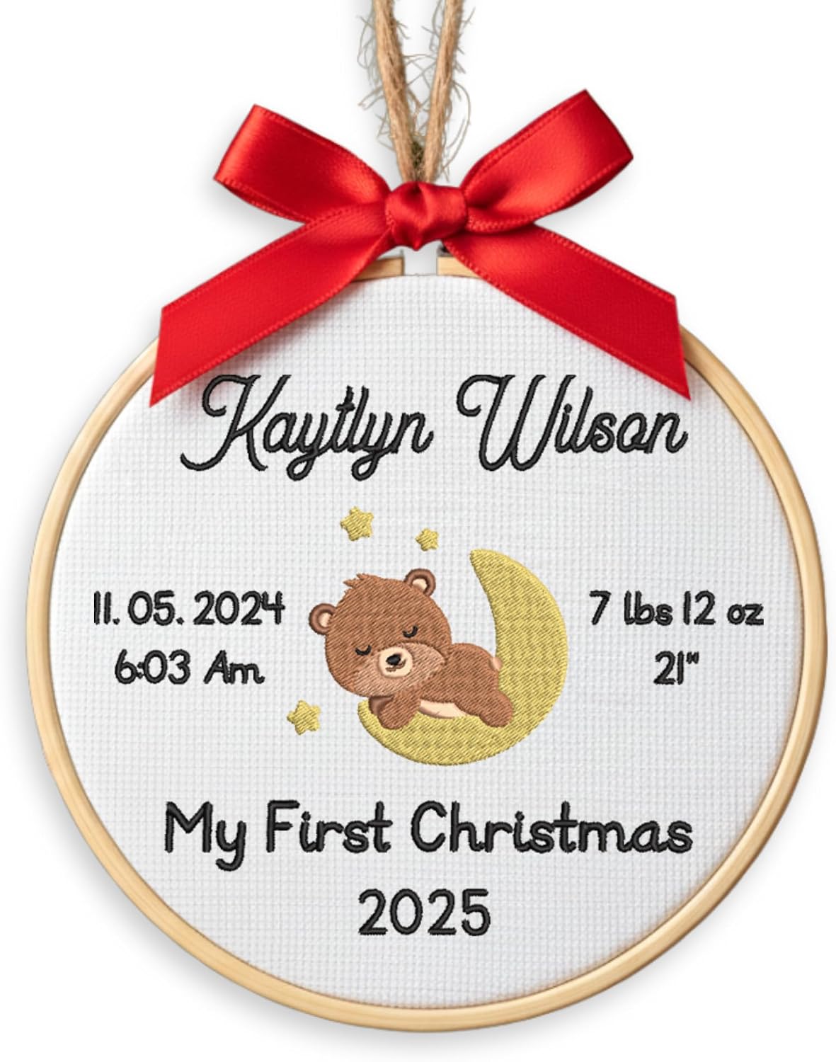Personalized Baby's First Christmas Ornament — 11
