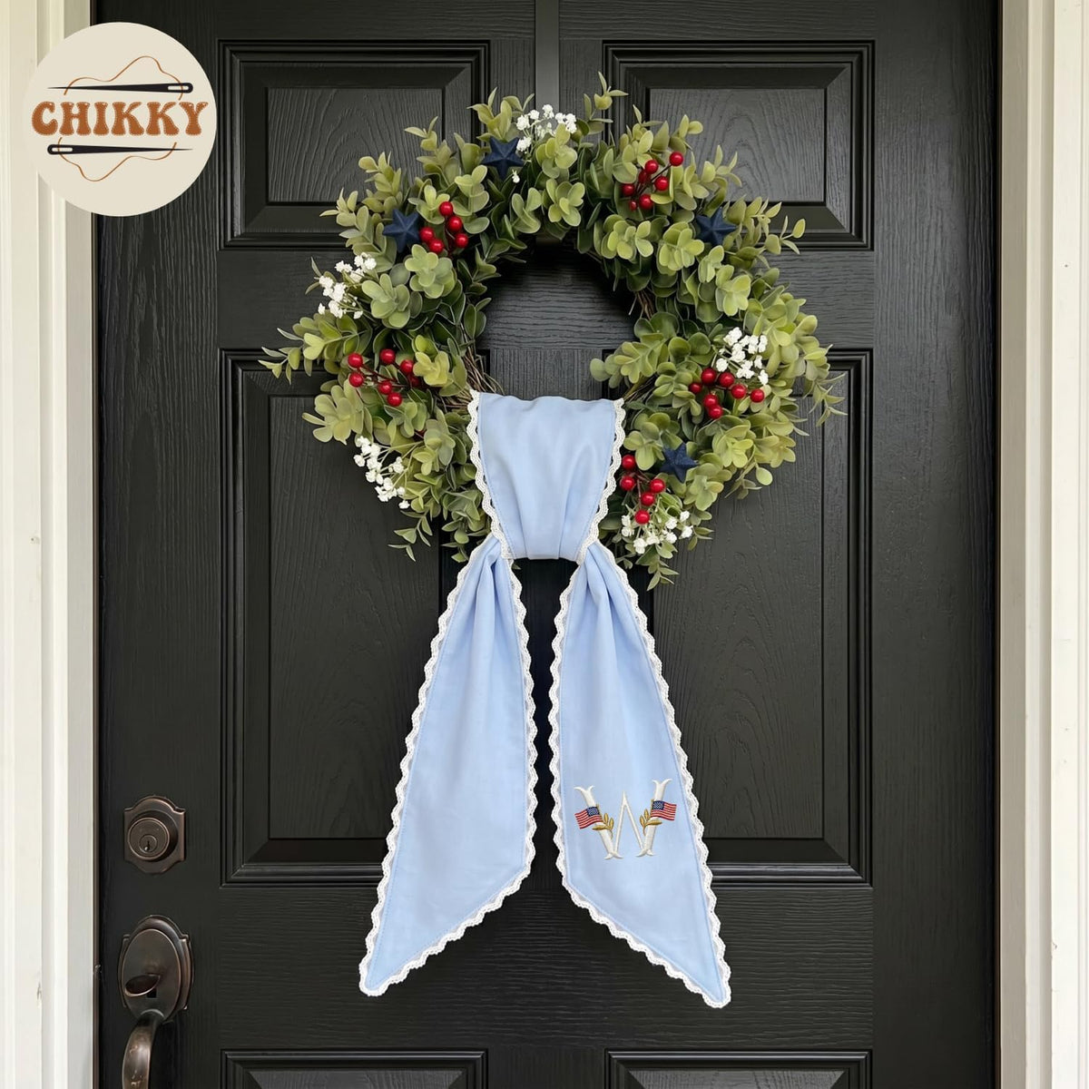 Patriotic Personalized Wreath Sash — 4 — image 6
