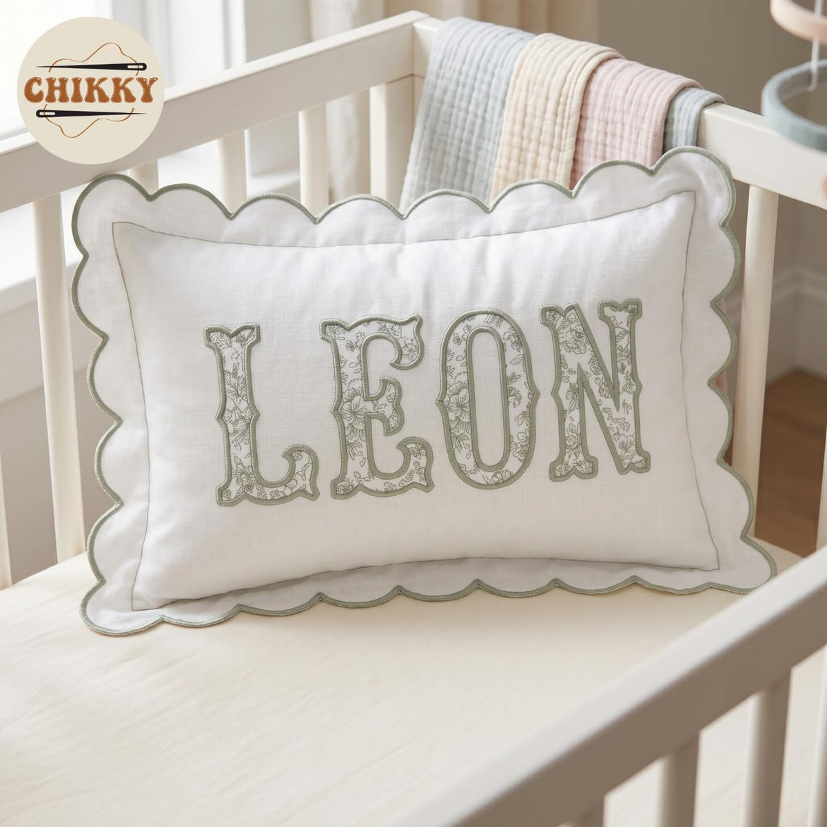 Personalized Embroidered Pillow Cover — 12 — image 5