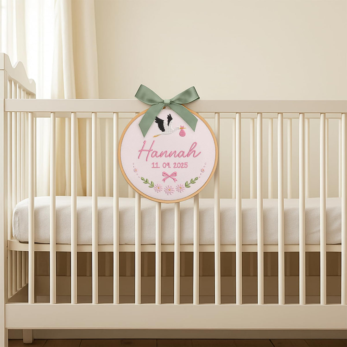 Personalized Embroidered Baby Name Hoop — 4 — image 6