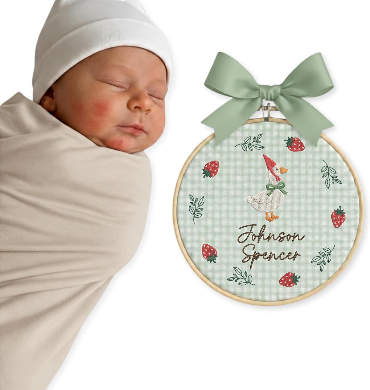 Personalized Embroidered Baby Name Hoop — 5
