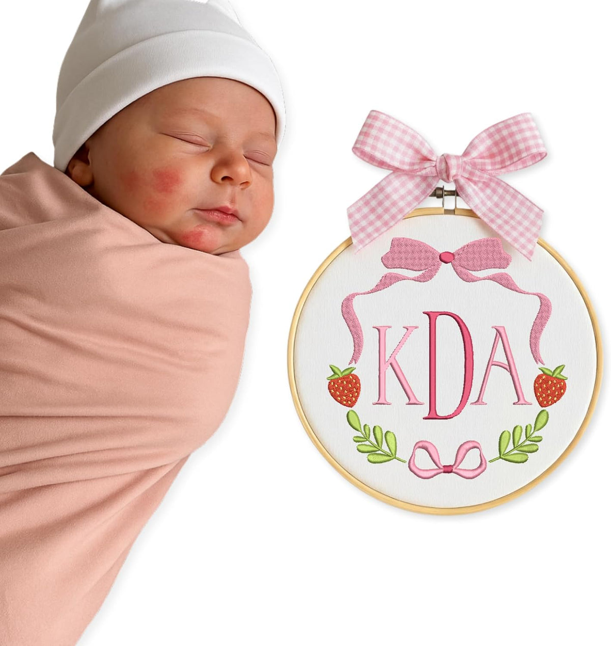 Personalized Embroidered Baby Name Hoop — 1