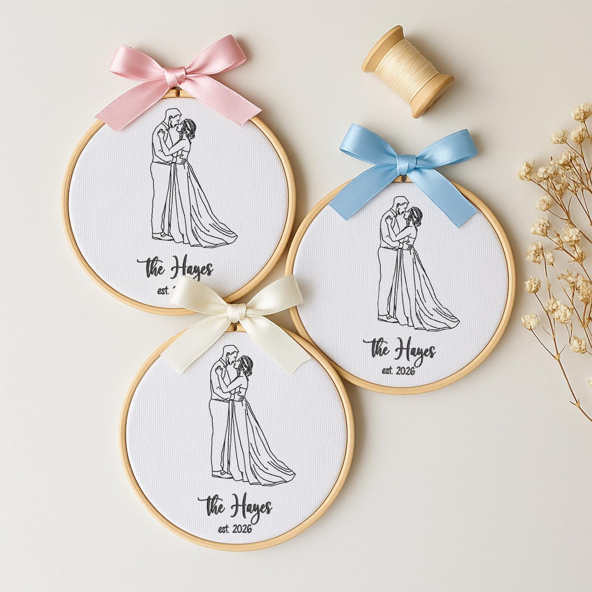 Personalized Embroidered Baby Name Hoop — 15 - custom photo — image 2