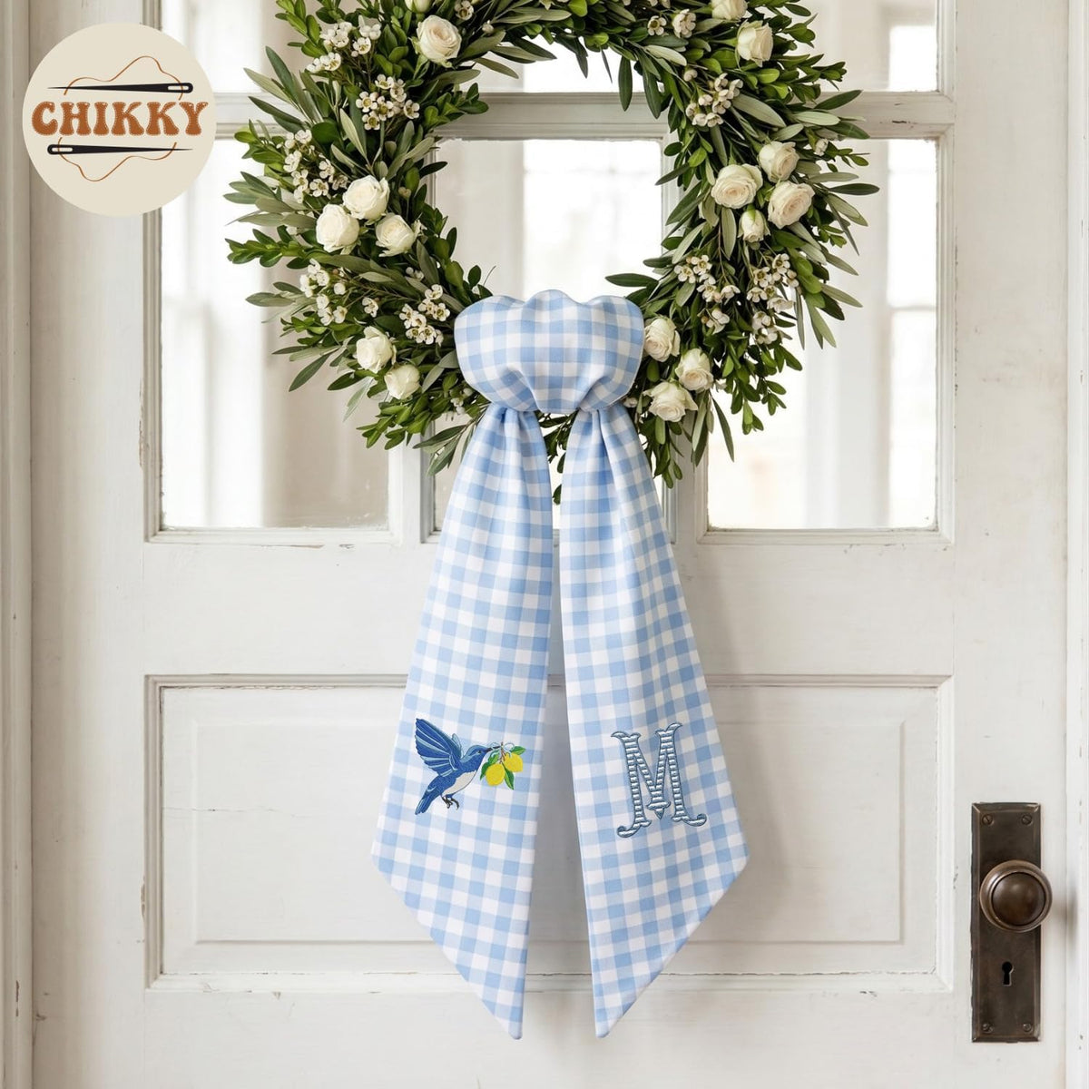 Christmas Personalized Wreath Sash — image 5