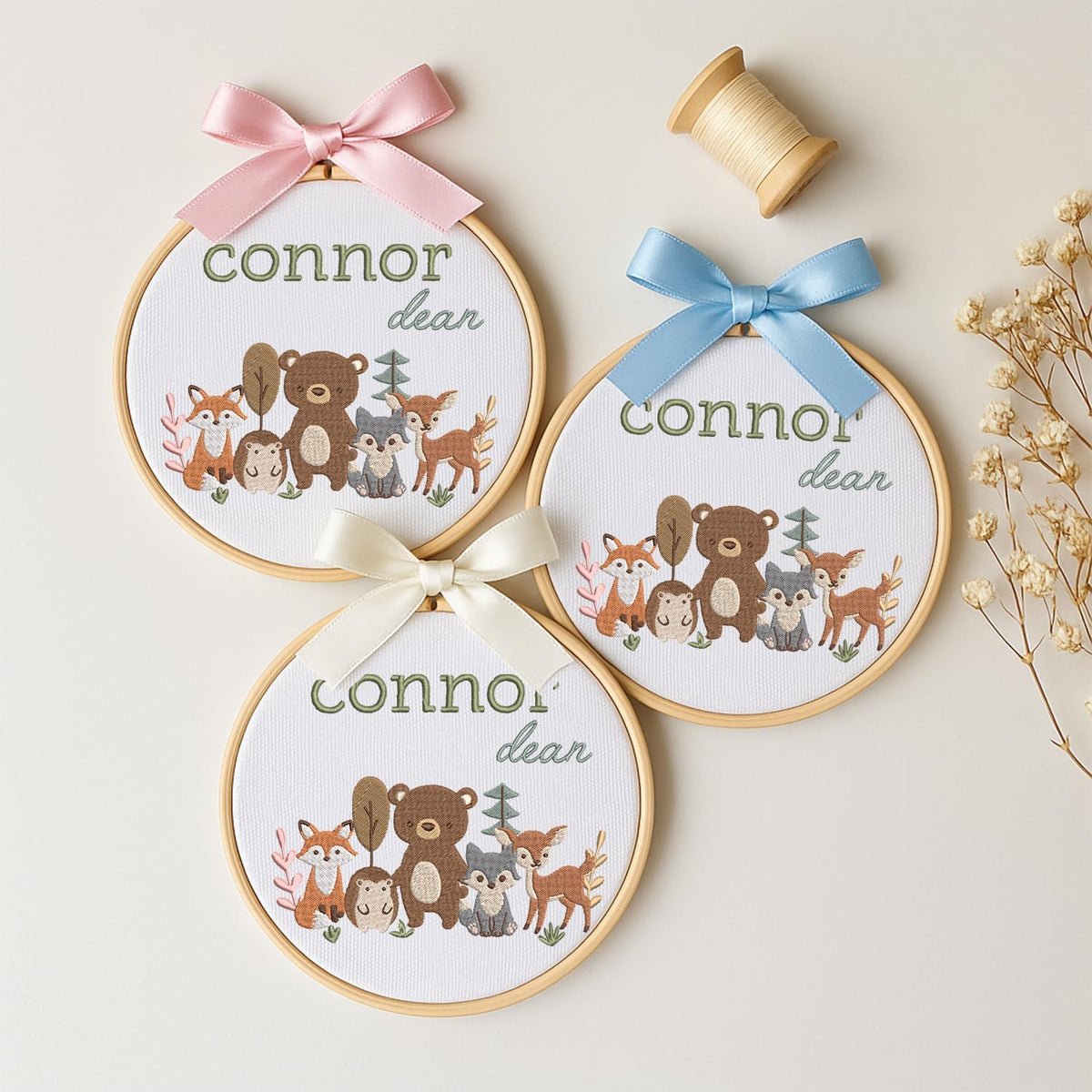 Personalized Embroidered Baby Name Hoop — 1 — image 2