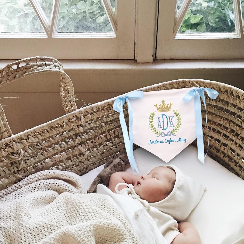 Personalized Embroidered Baby Name Banner — 4 — image 4