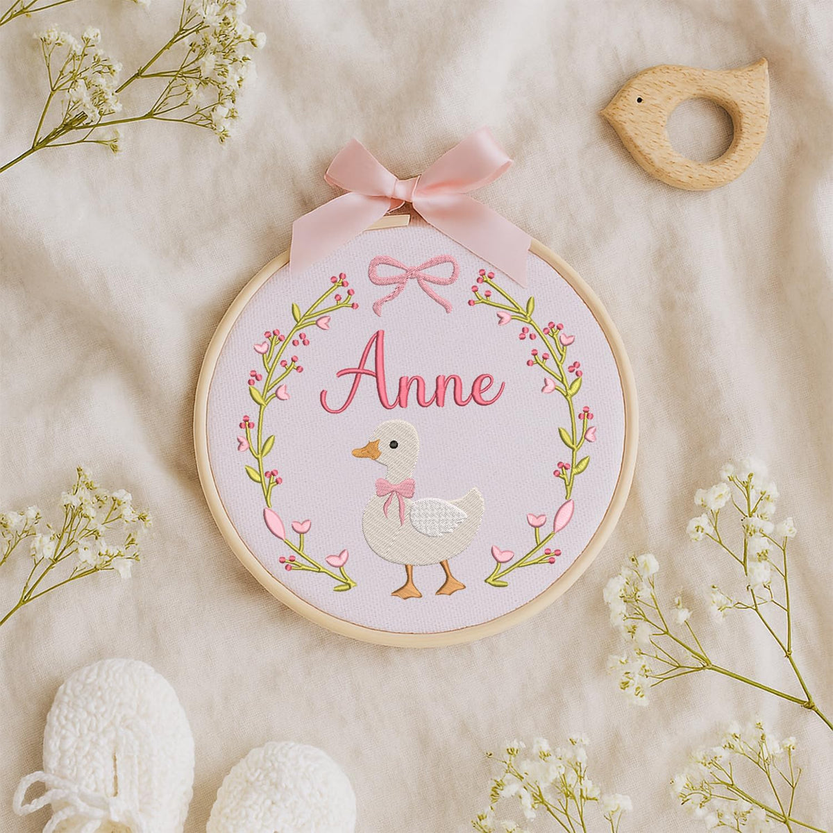 Personalized Embroidered Baby Name Hoop — 4 — image 8