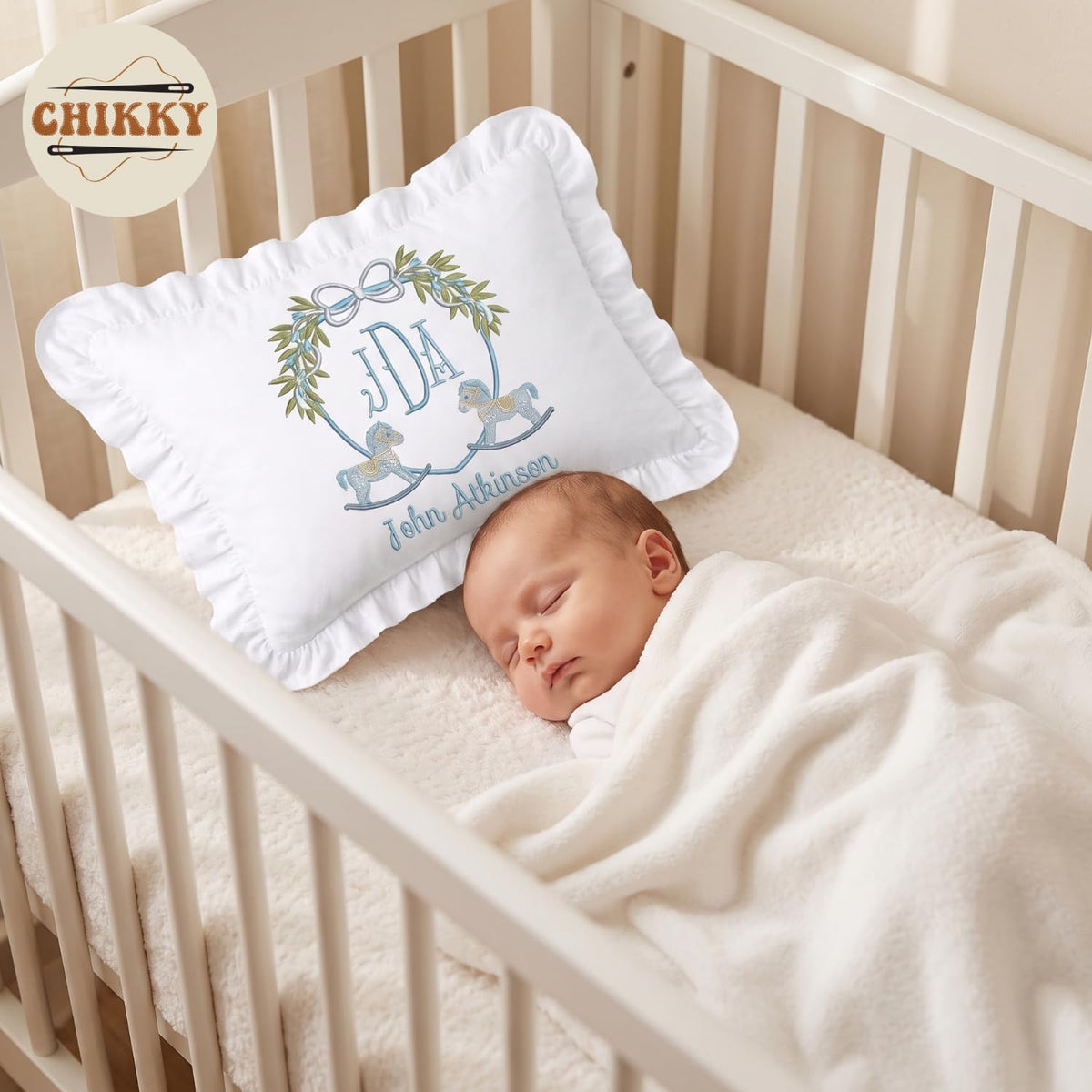 Personalized Embroidered Pillow Cover — 19 — image 3