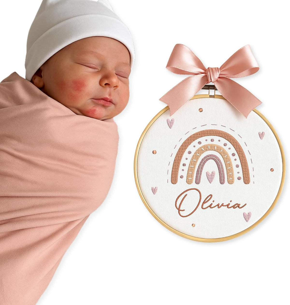 Personalized Embroidered Baby Name Hoop — 7