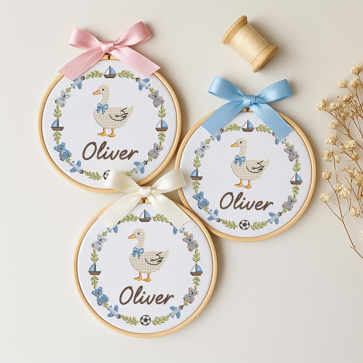 Personalized Embroidered Baby Name Hoop — 9 — image 2