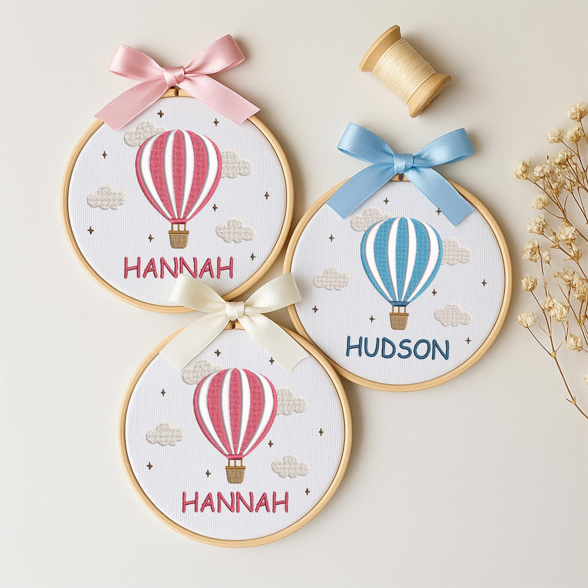 Personalized Embroidered Baby Name Hoop — 11 — image 2