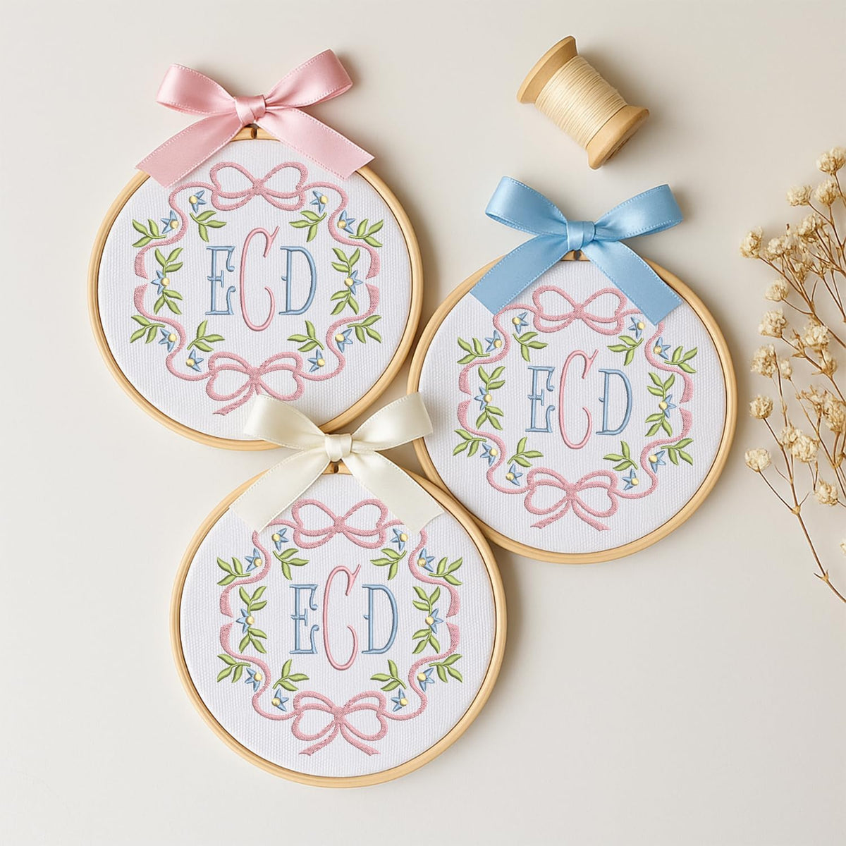 Personalized Embroidered Baby Name Hoop — 10 — image 2