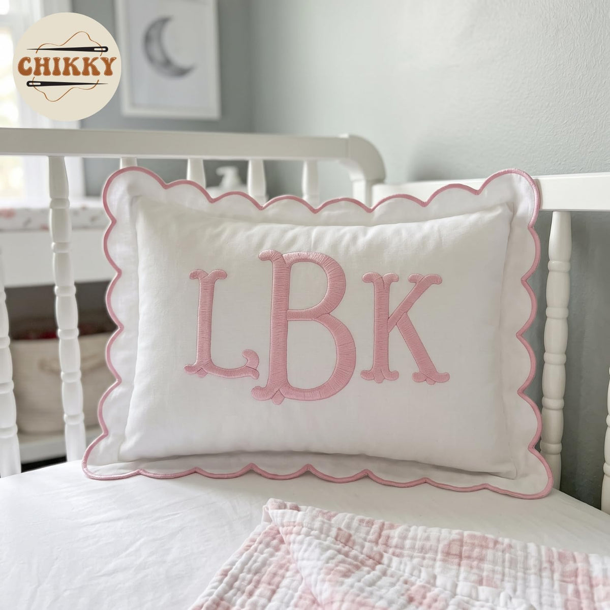 Personalized Embroidered Pillow Cover — image 2