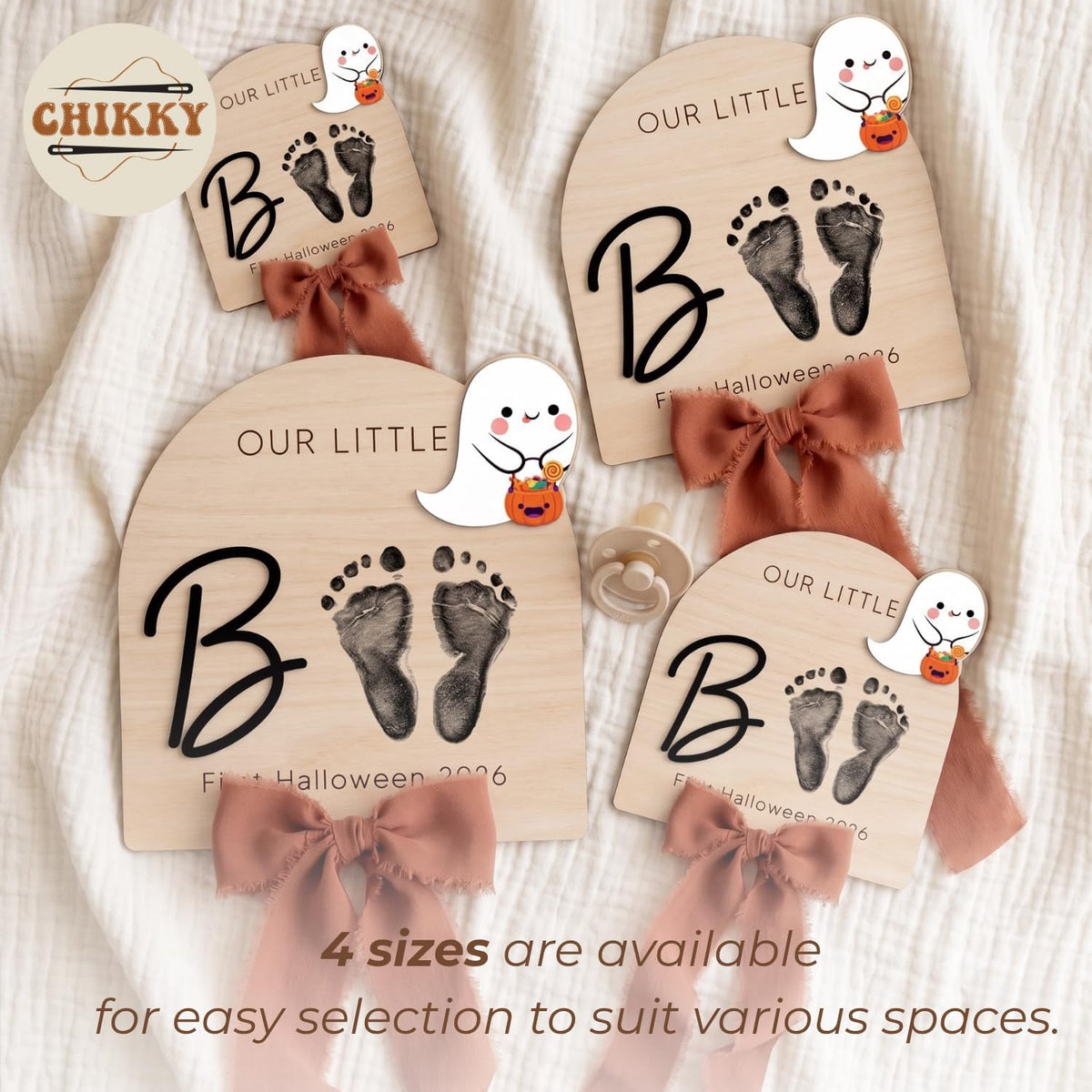 Personalized Wooden Birth Announcement Sign — image 7
