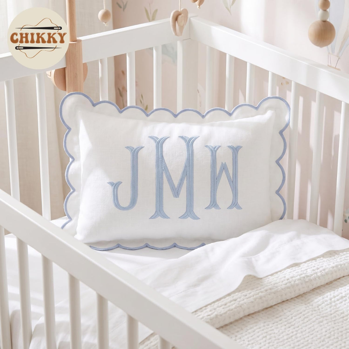 Personalized Embroidered Pillow Cover — image 2
