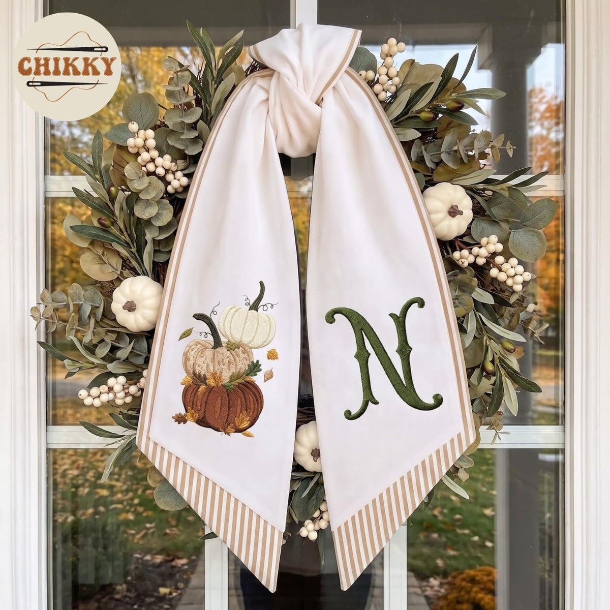 Autumn Personalized Wreath Sash — image 3