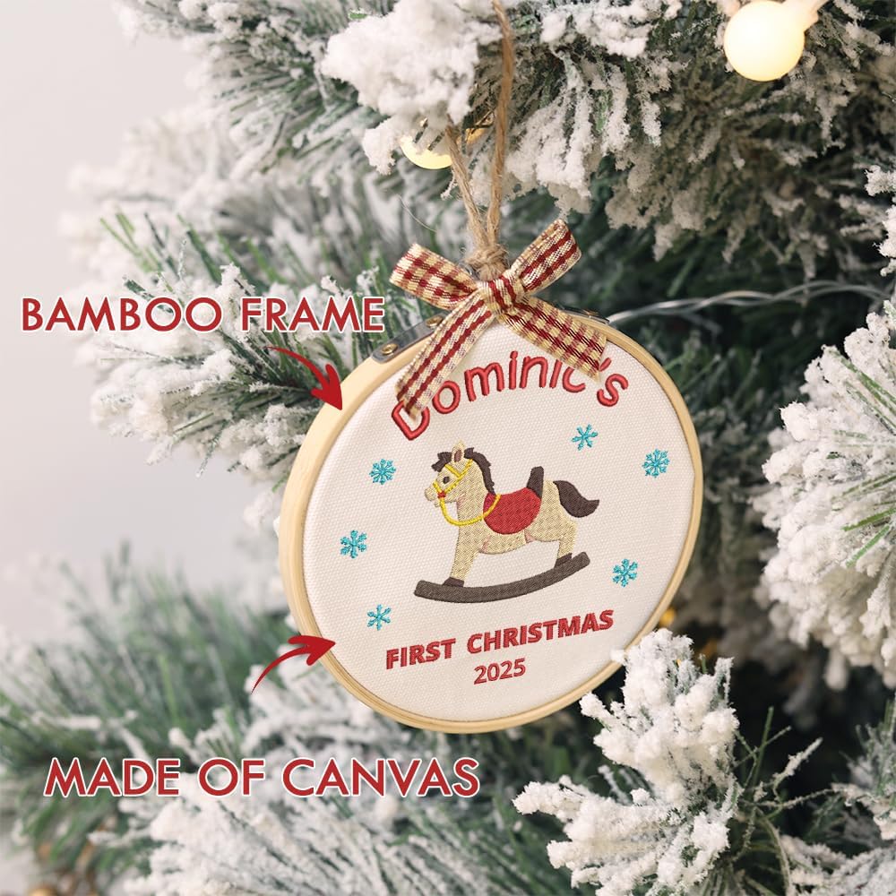 Personalized Baby's First Christmas Ornament — 8 — image 6