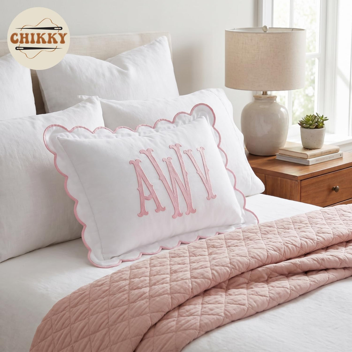 Personalized Embroidered Pillow Cover — image 4