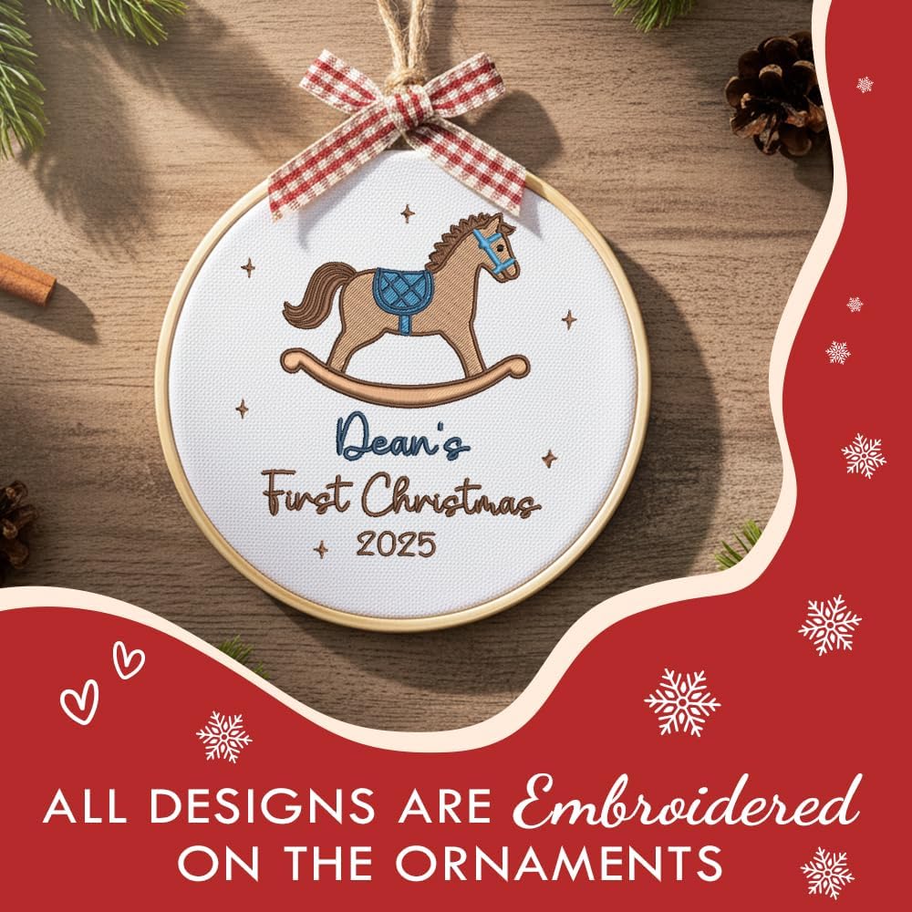 Personalized Baby's First Christmas Ornament — 7 — image 4