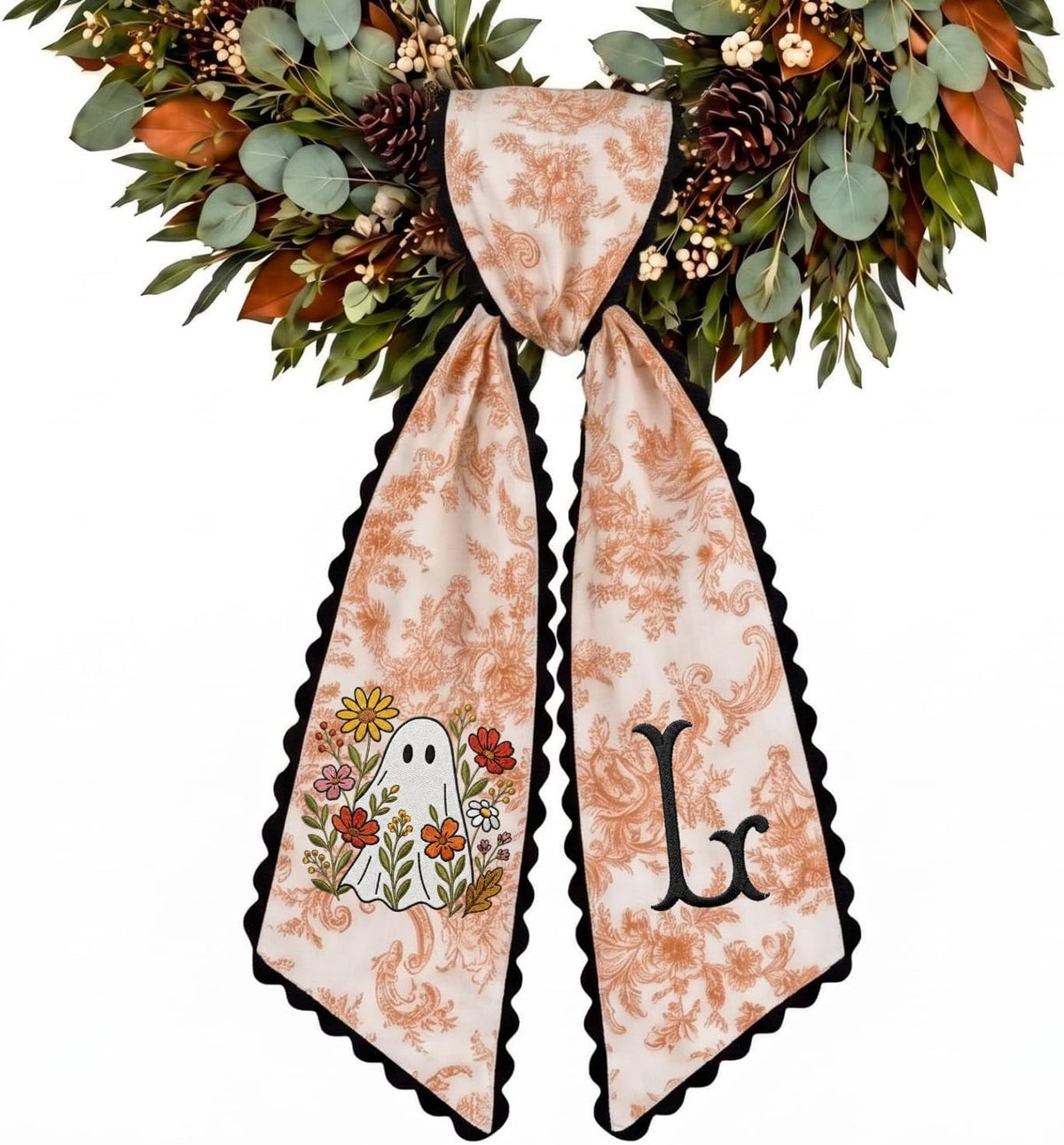 Halloween Personalized Wreath Sash