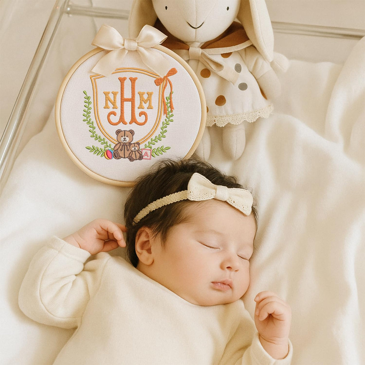 Personalized Embroidered Baby Name Hoop — 8 — image 4