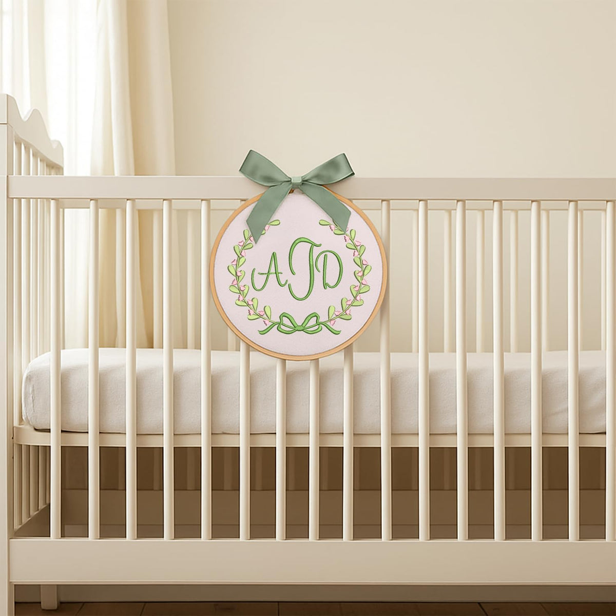 Personalized Embroidered Baby Name Hoop — 7 — image 6