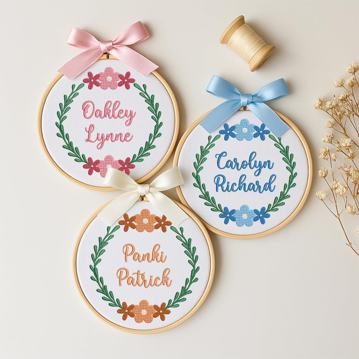 Personalized Embroidered Baby Name Hoop — 5 — image 2