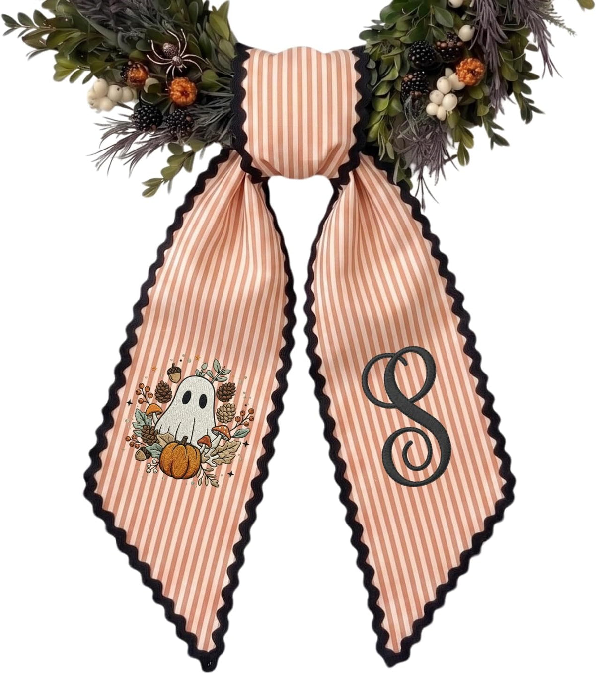 Halloween Personalized Wreath Sash