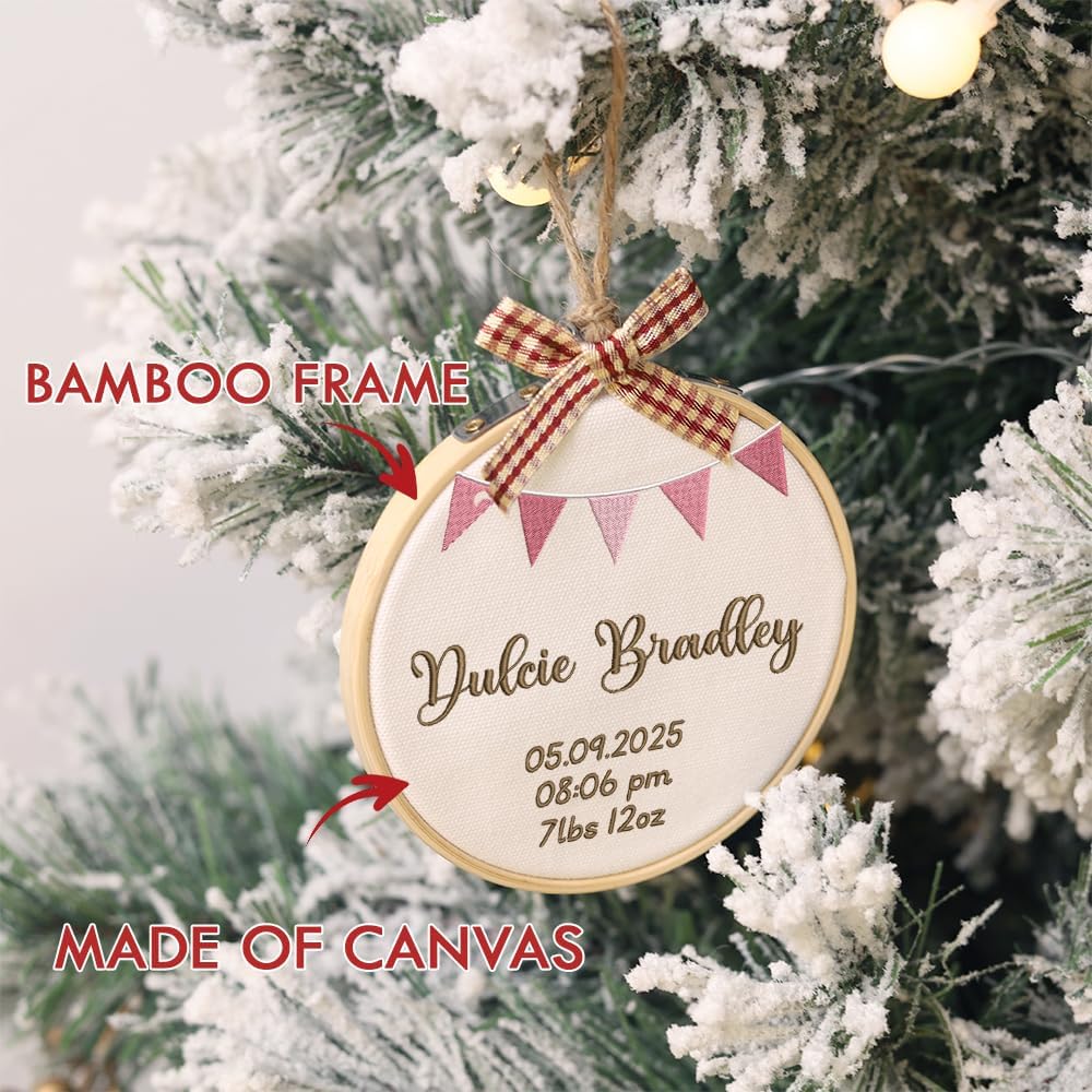 Personalized Baby's First Christmas Ornament — 5 — image 6