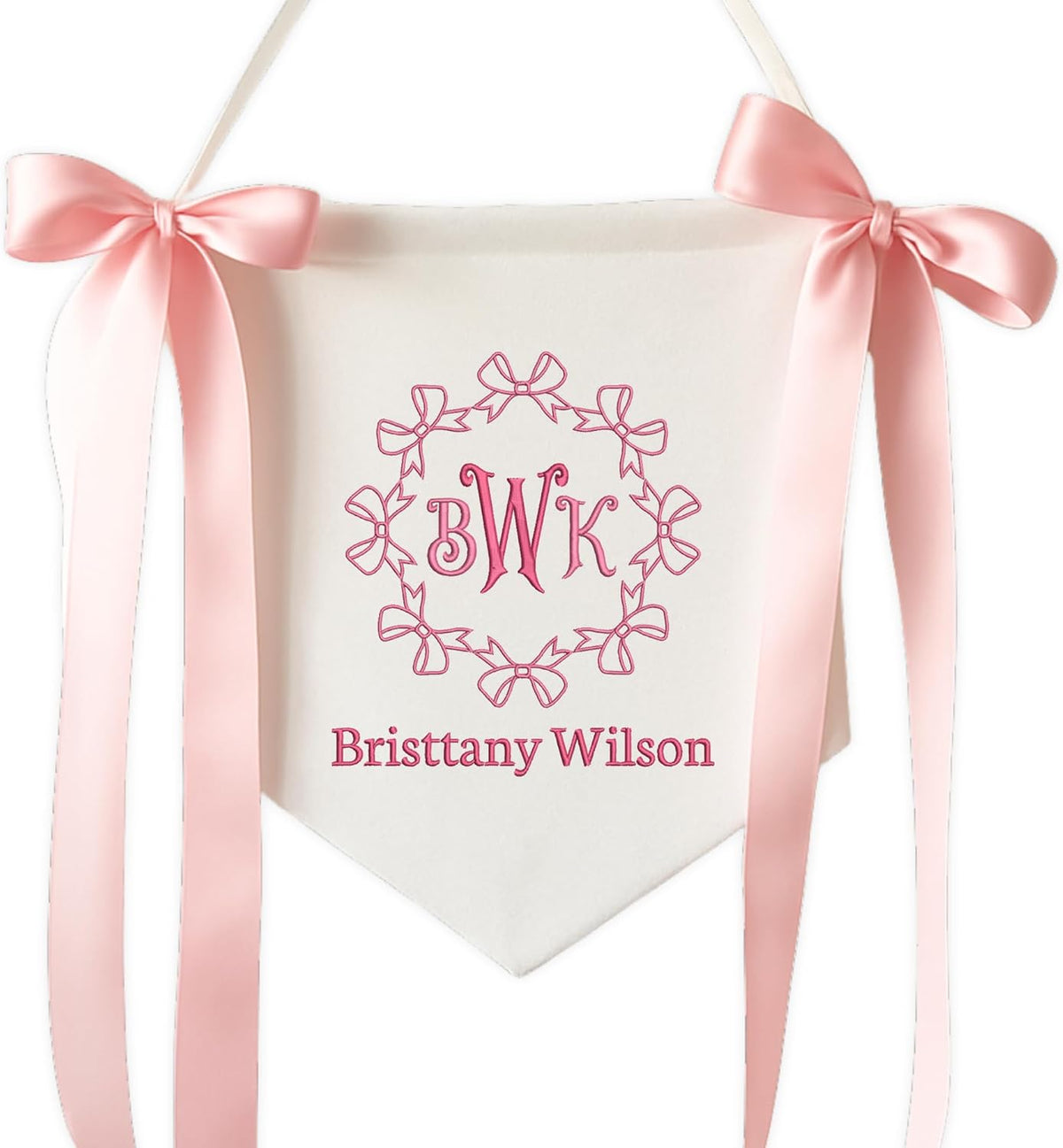 Personalized Embroidered Baby Name Banner — 14