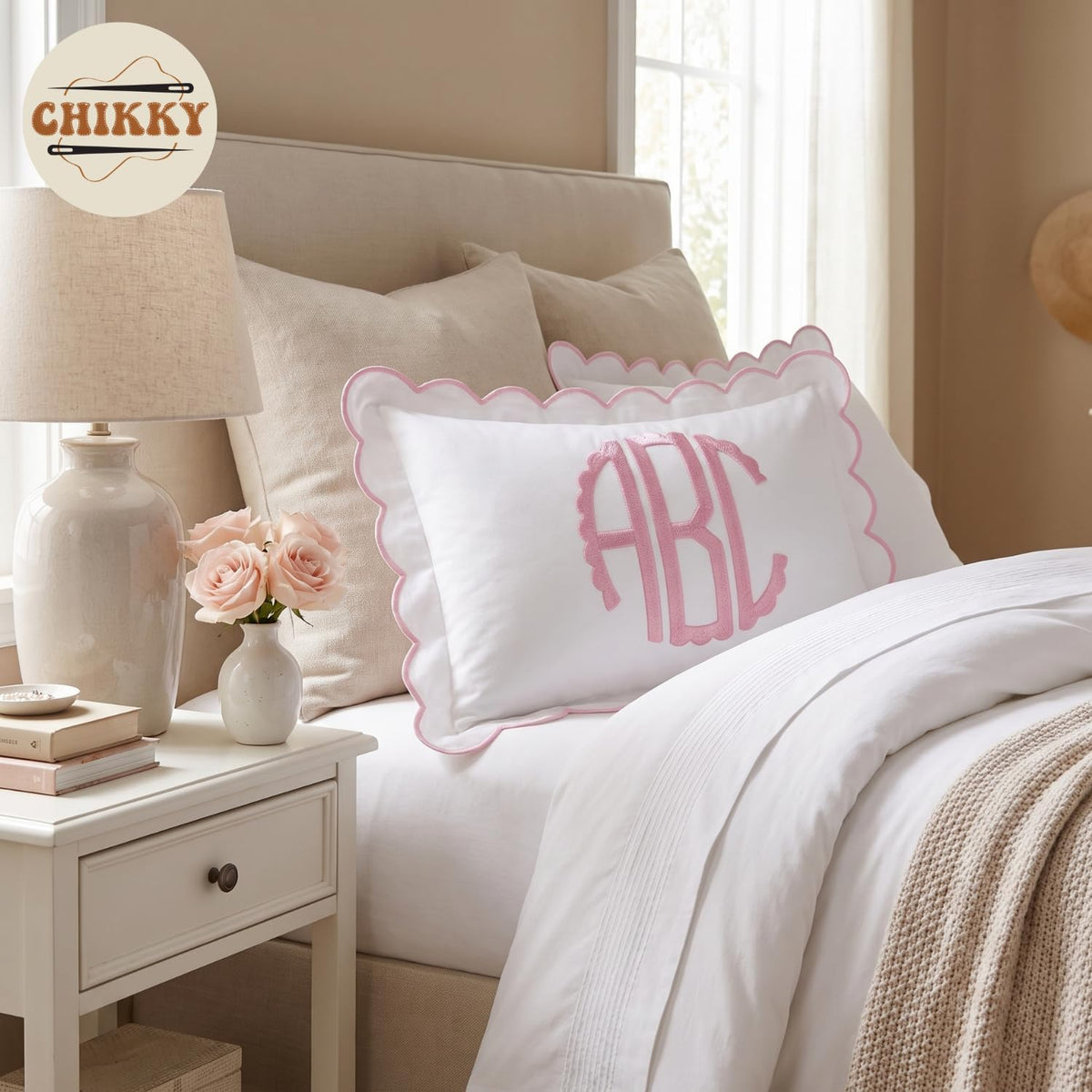 Personalized Embroidered Pillow Cover — image 4